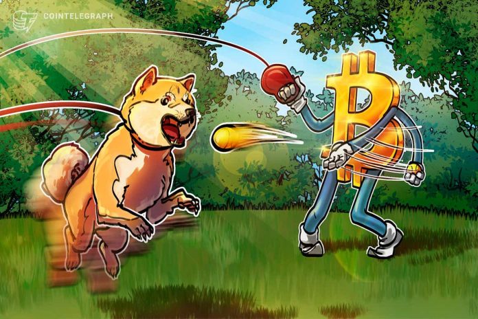 Dogecoin loses 70% against Bitcoin during 6 months of celebrity DOGE endorsements